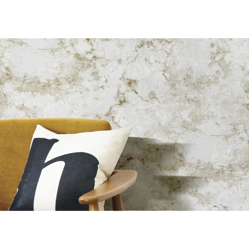 Noordwand Noordwand Behang Friends Coffee Marble Concrete grijs en metallic