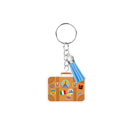 Paperdreams sleutelhanger- reiskoffer acryl 6,5x13,5cm
