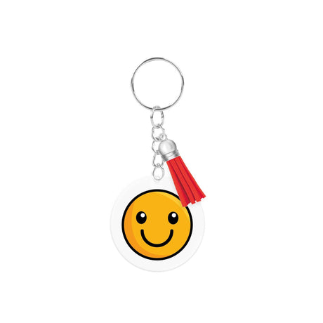 Paperdreams sleutelhanger- smiley acryl 6,5x13,5cm