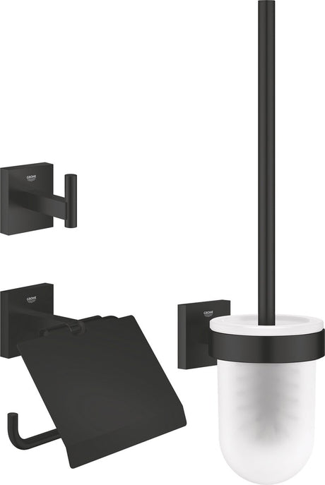 Grohe quickfix start cube 3-in-1 toiletaccessoireset - matte black