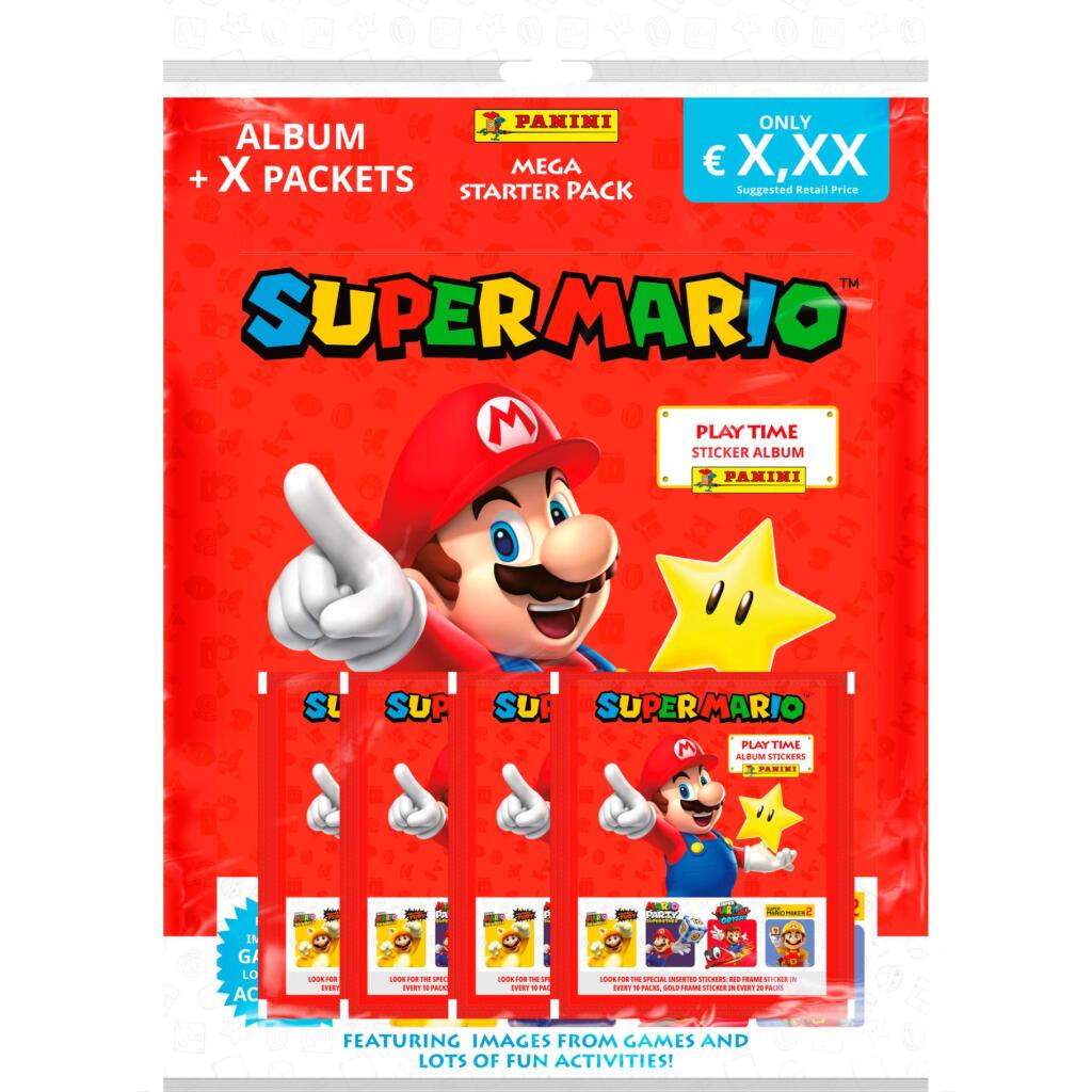 Panini super mario sticker 2 starter pack
