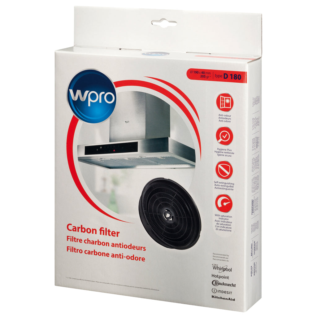 Wpro koolfilter d180 voor afzuigkap