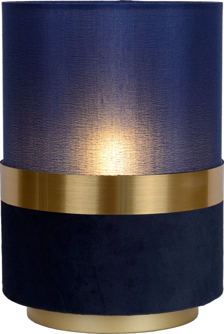 Lucide extravaganza tusse - tafellamp - ø 15 cm - 1xe14 - blauw