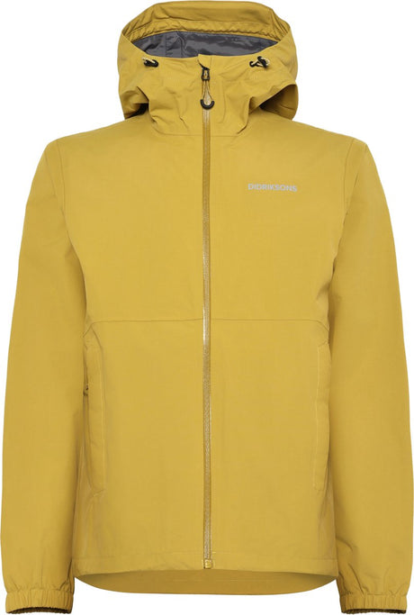 Didriksons dario usx jkt 2 unisex outdoorjas - yellow pollen