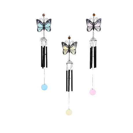 Decoris windgong vlinder h84cm