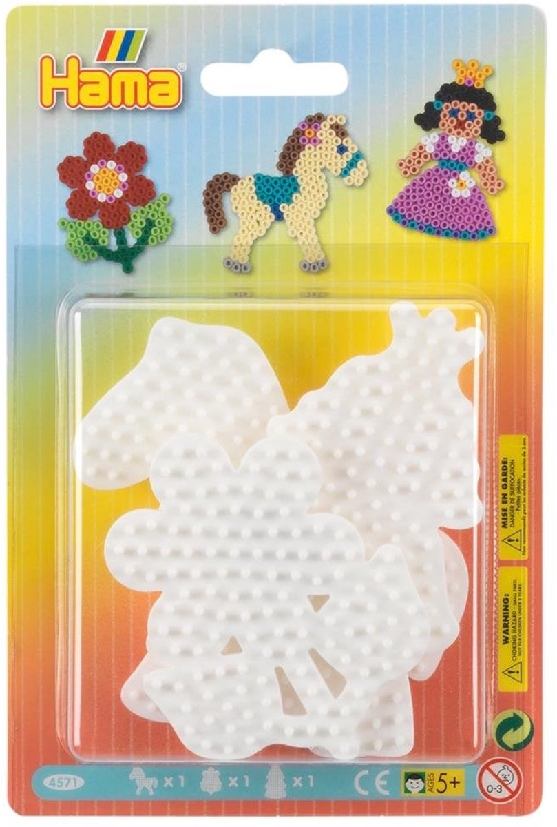 Hama midi strijkkralenbordjes - pony, bloem, prinses