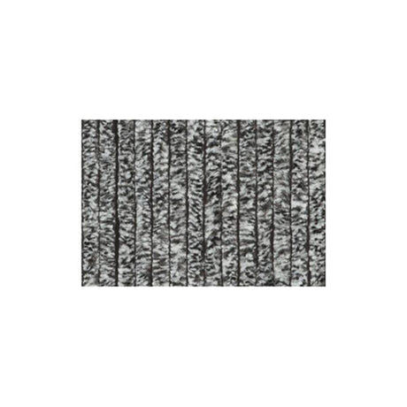 Wicotex kattenstaart deurgordijn 90x220 zwart wit grijs 100% polypropyleen in draagtas