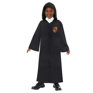 Child costume harry potter robe with 4 velcro hous