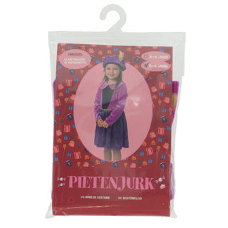 Pietenjurk paars sterren 110-116 cm | 2 stuks