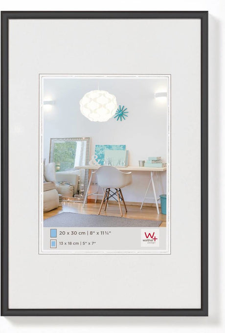 Walther new lifestyle - kunststof lijst - fotoformaat 70x100 cm - zwart