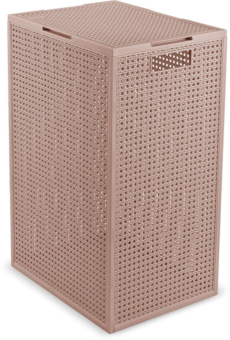 Curver kaya wasmand met deksel - 60l - 38x29x58,5 cm - warm taupe