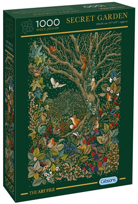 Gibsons - secret garden (door the art file) - 1000 stukjes 48×69cm (b×h) - legpuzzel voor volwassenen
