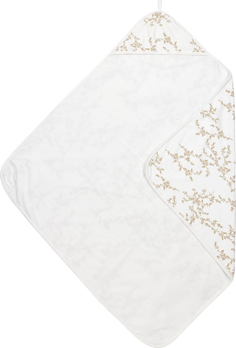 Meyco baby branches badcape - sand - 90x90cm