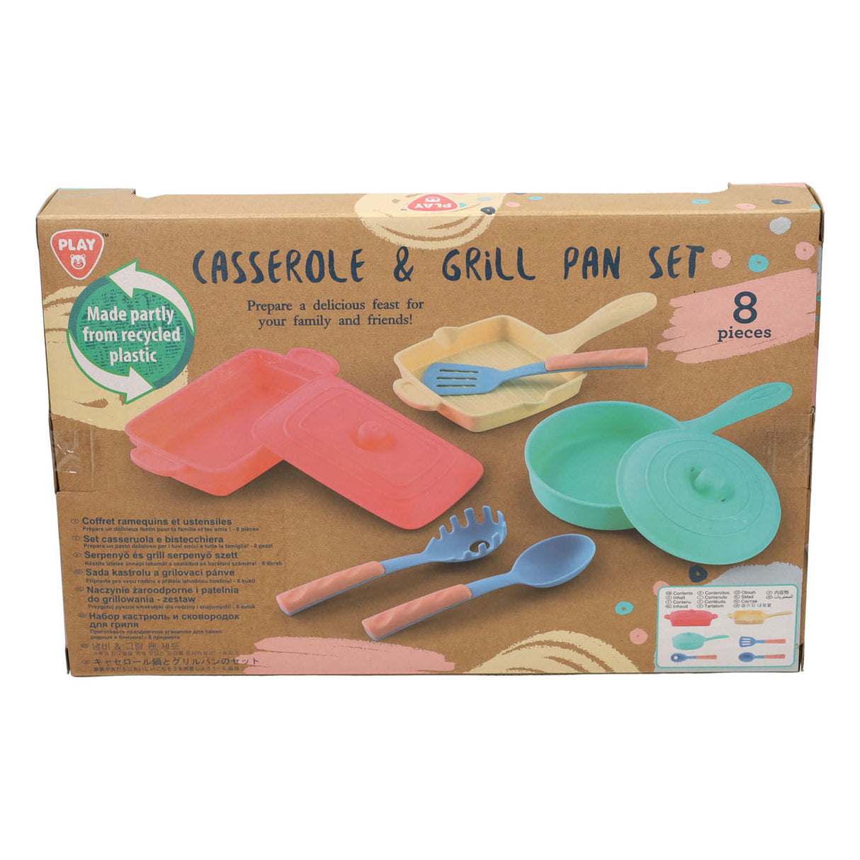 Playgo braadpan en grillpan speelset - 8dlg.