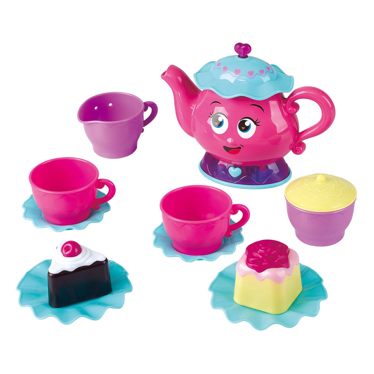Playgo theekransje theeservies met licht en geluid - 12dlg.