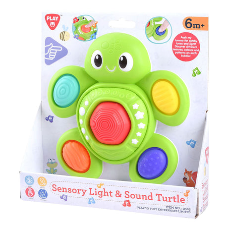 Braet playgo baby sensorische schildpad met licht en geluid