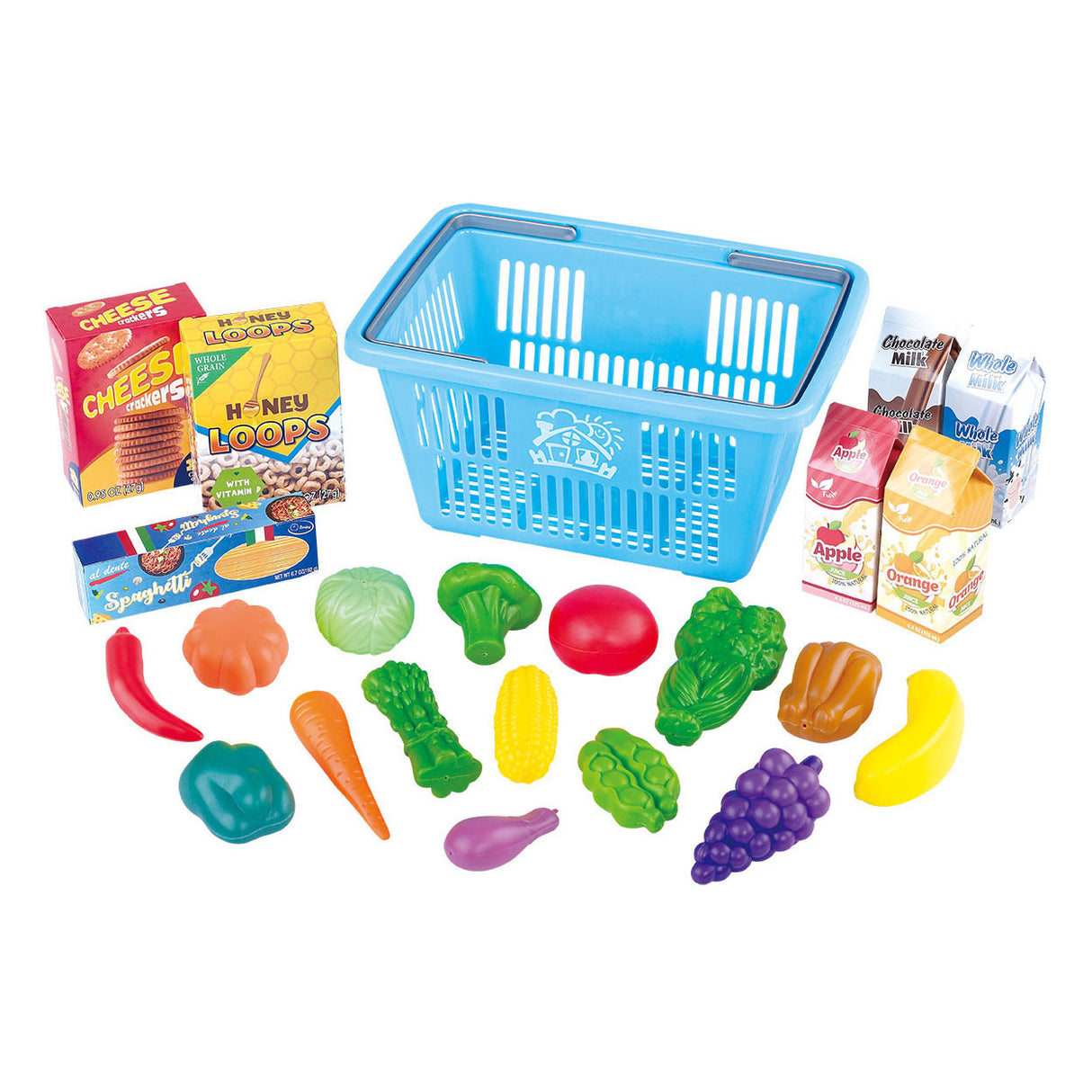 Play Winkelmandje met Boodschappen Speelset, 23dlg.