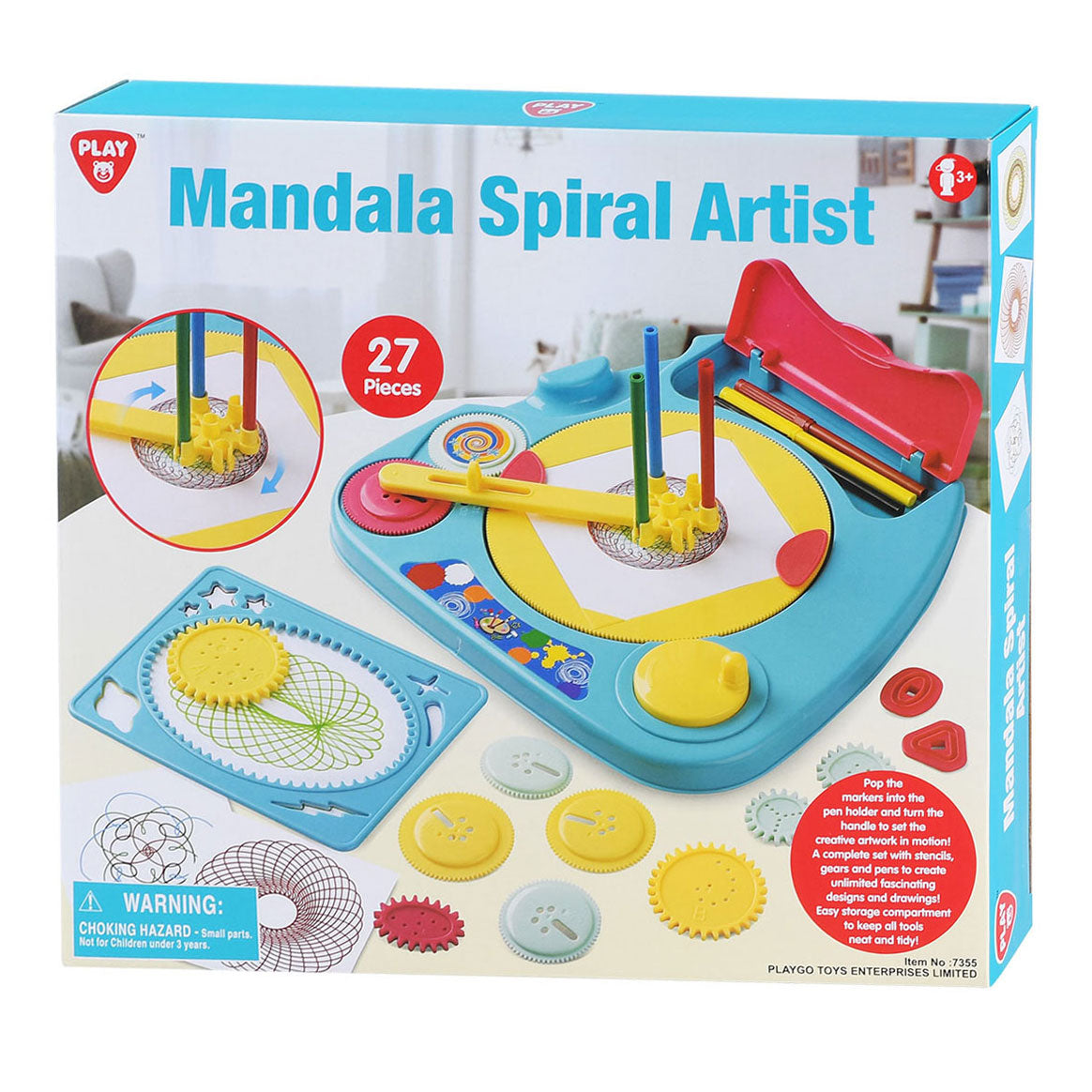 Play Mandala Spirograaf en Sjablonen Tekenset, 27dlg.