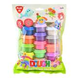 Playgo rainbow kleiset - 15 kleipotjes
