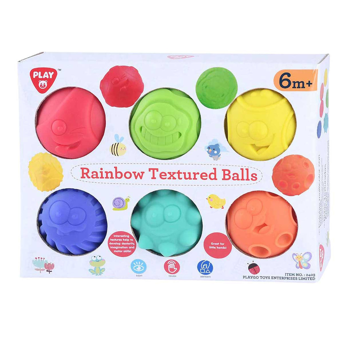 Playgo sensorische ballen - 6dlg.