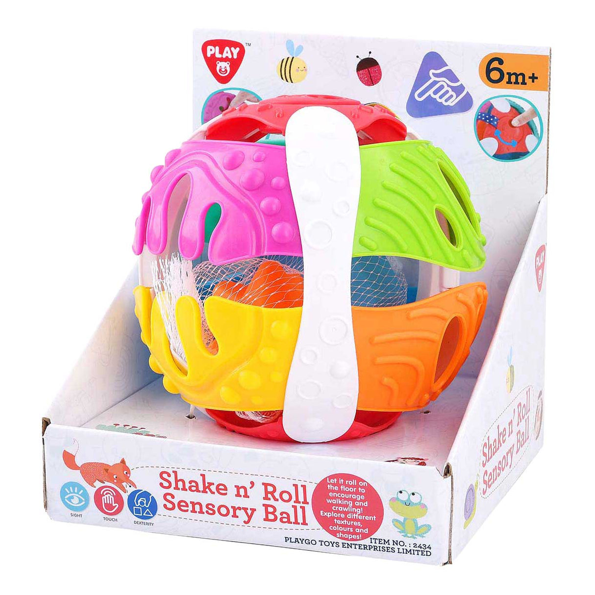 Playgo sensorische speelbal baby - kleurrijk speelgoed voor motoriek.