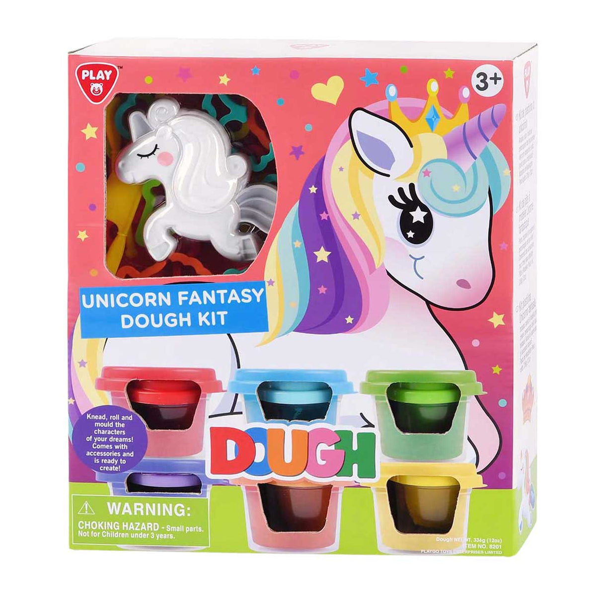Playgo fantasy eenhoorn kleiset - 6 kleipotjes