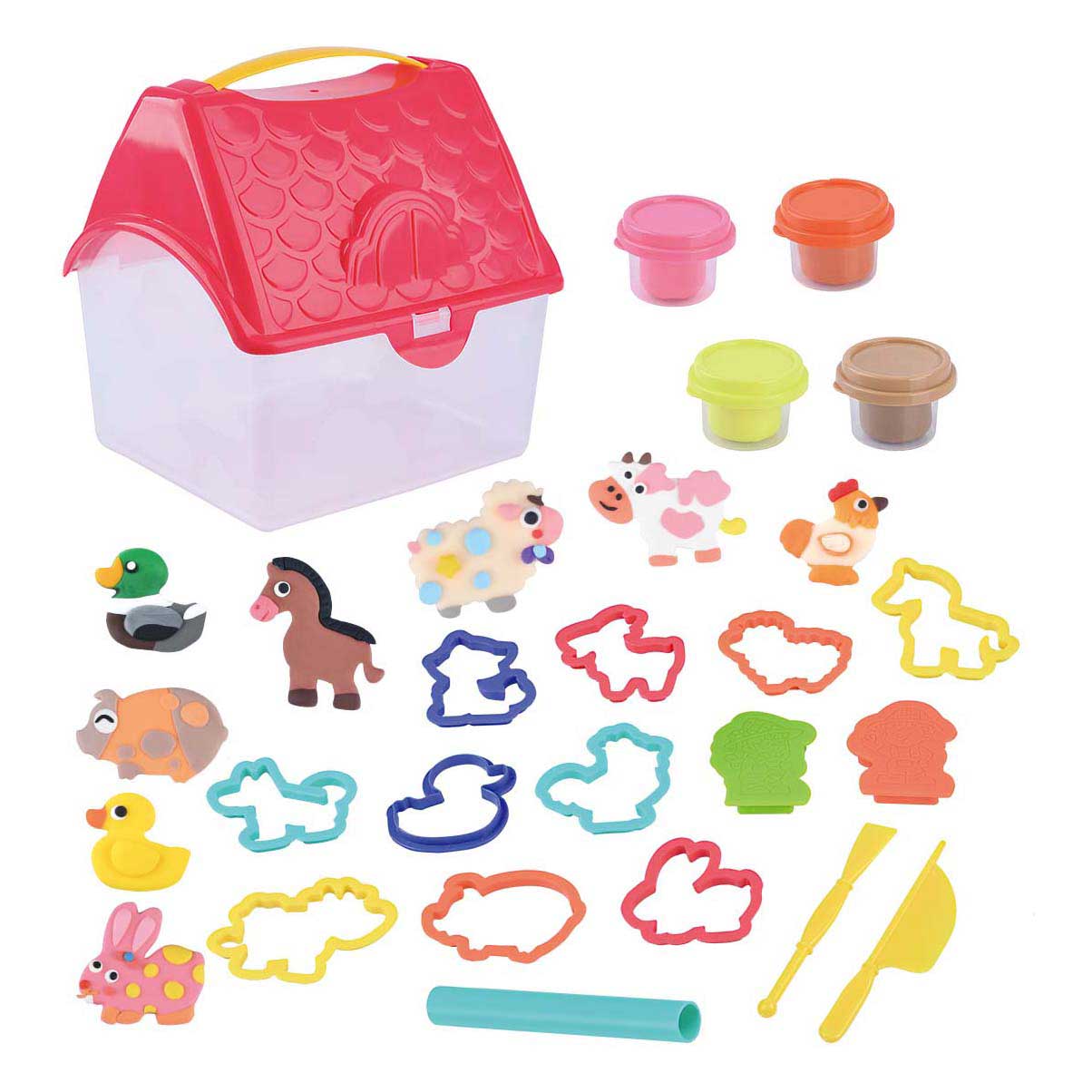 Playgo boerderij kleiset - creatieve klei speelset voor kinderen.
