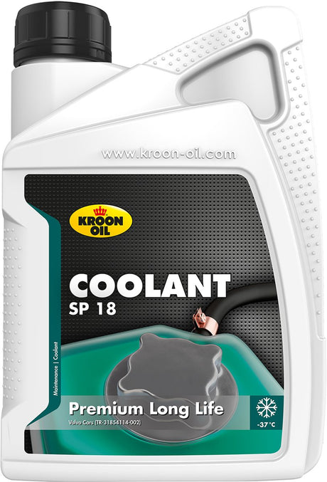 Kroon-oil coolant sp 18 - long life koelvloeistof - 1 liter - groen