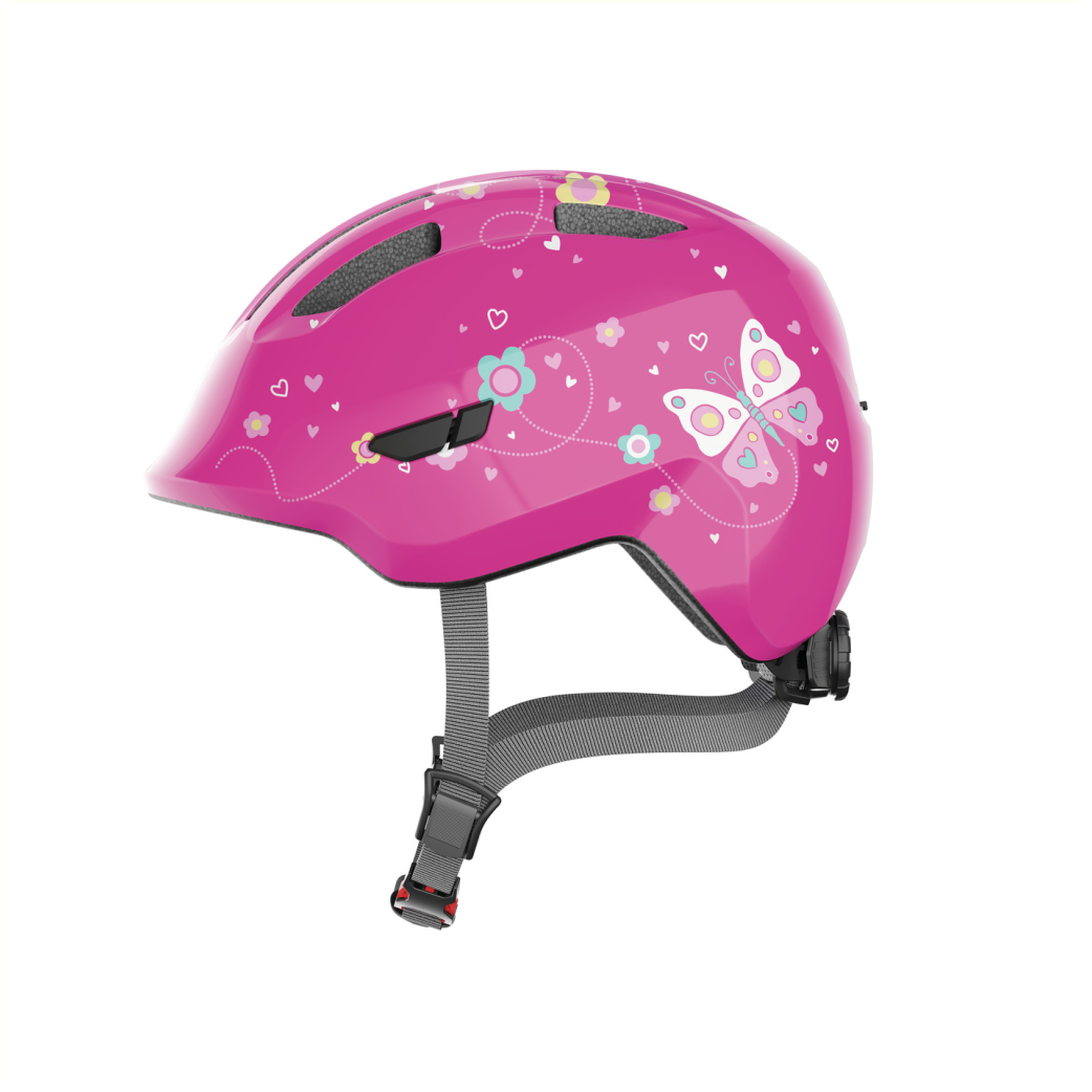 Abus helm Smiley 3.0 pink butterfly M 50-55cm