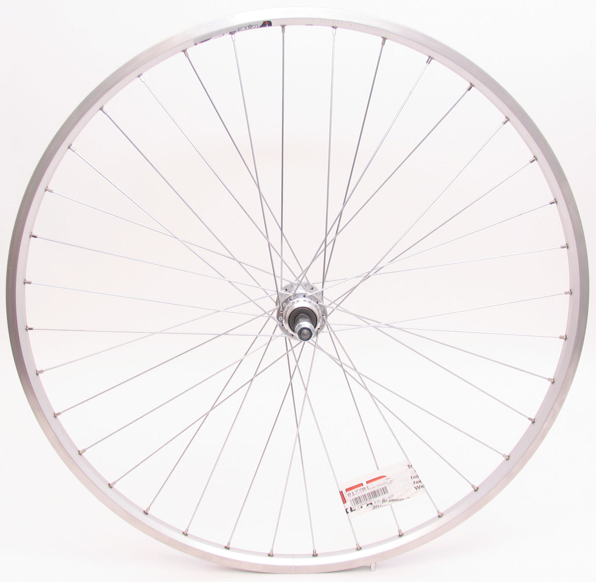 Achterwiel 28 x 1 4 ZAC19 Freewheel vast zilver