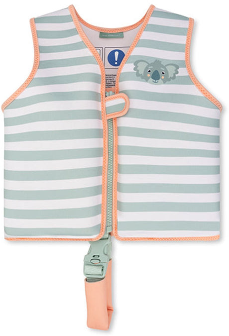Swim essentials zwemvest - groen wit - resort stripe - 3 6 jaar