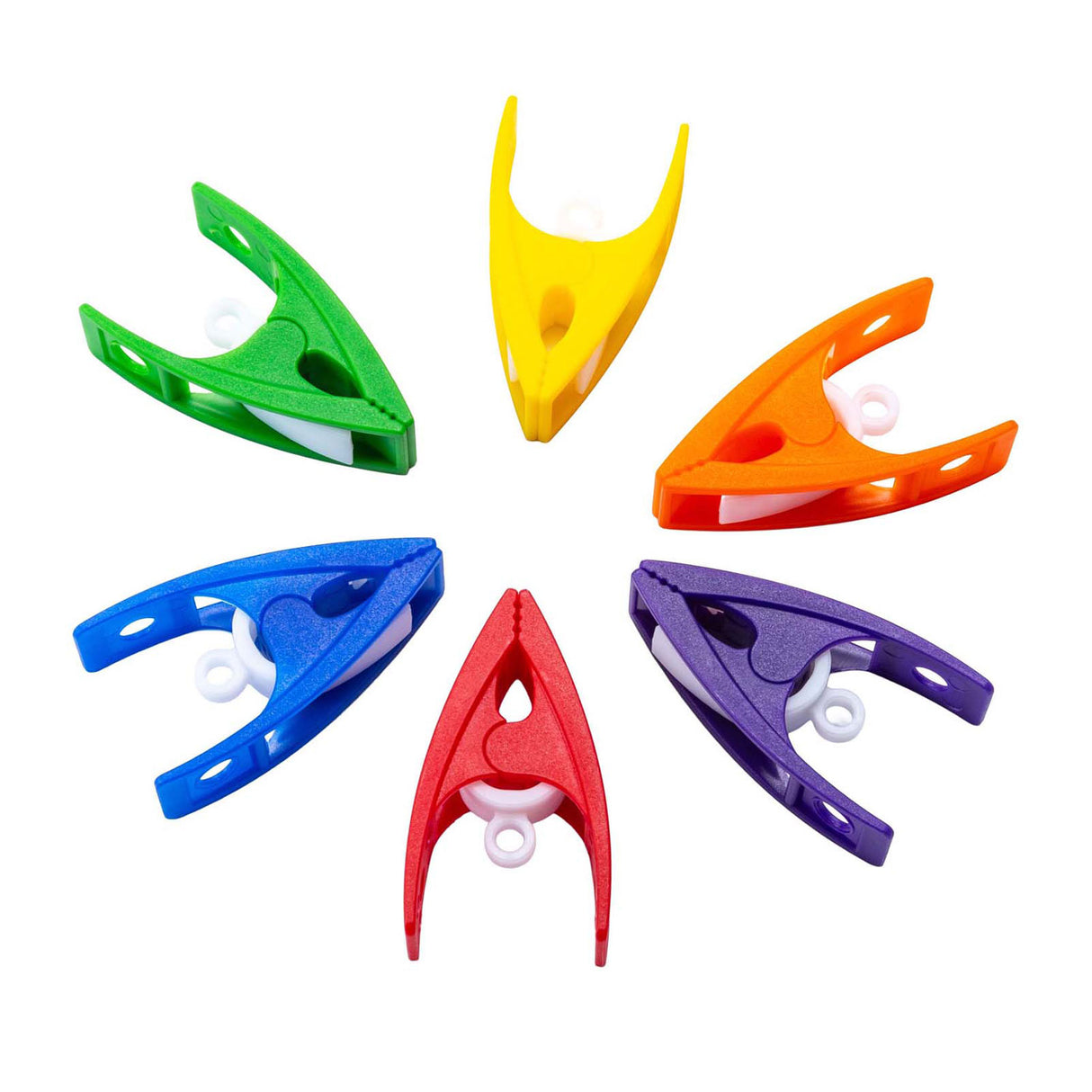 Kleurrijke clips - 30st.