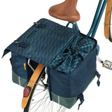 UrbanProof Urban Proof 40L dubbele fietstas blauw groen