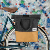 Urban Proof 20L fietstas - grijs-geel - unisex - waterbestendig - gerecycled PET materiaal