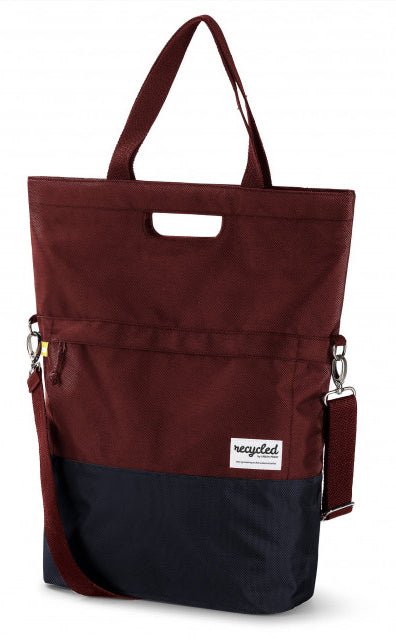 Urban Proof shopper tas 20L gerecycled rood grijs