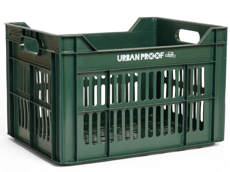 UrbanProof Urban proof fietskrat recycled kunststof 30l donker groen 40x30x25 cm