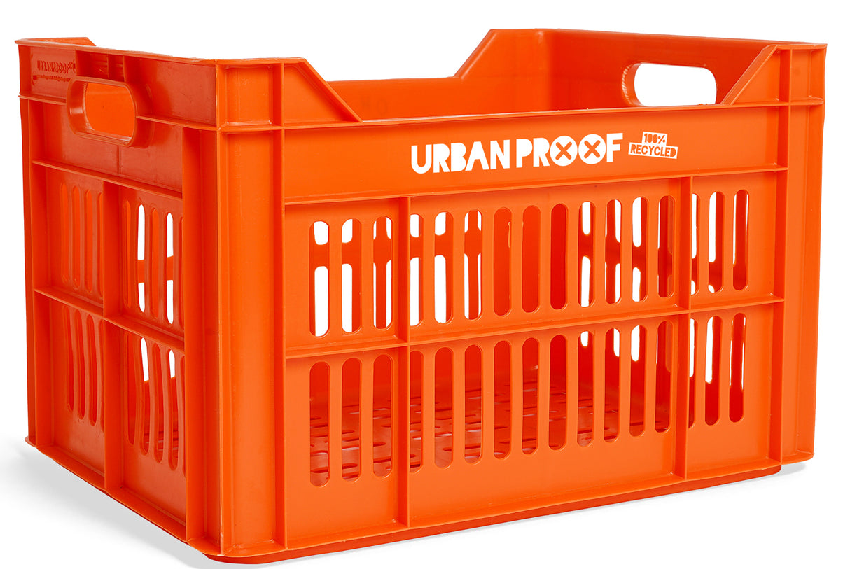 UrbanProof Urban proof fietskrat recycled kunststof 30l oranje 40x30x25 cm