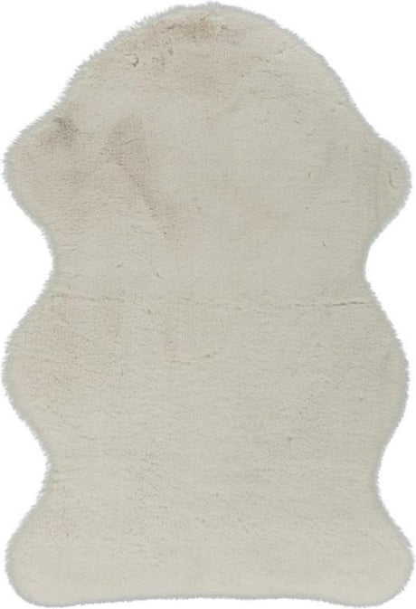 Lalee cosy - vloerkleed - superzacht - hoogpolig - anti-slip - imitatievacht - fluffy vacht - 60x90cm ivoor gebroken wit