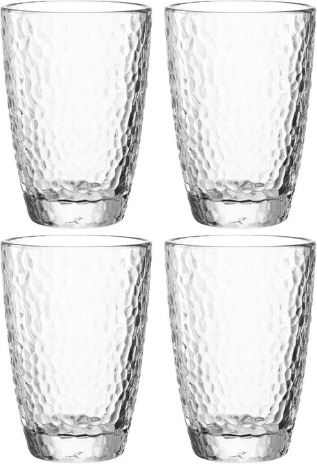 Leonardo matera longdrinkglas 340ml transparant - set 4