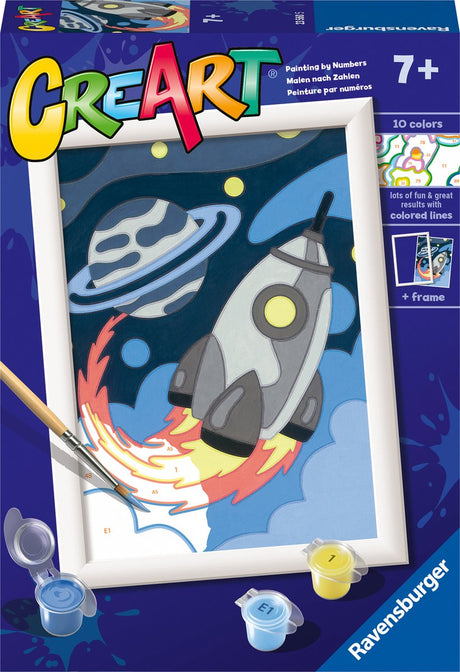 Ravensburger creart space explorer - schilderen op nummer voor kinderen