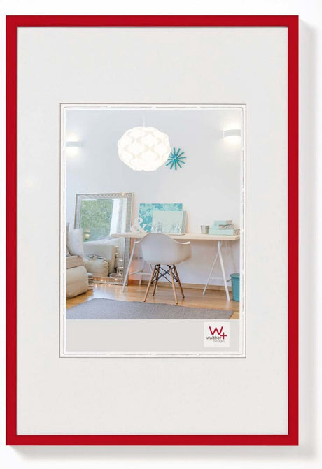 Walther new lifestyle - kunststof lijst - fotoformaat 50x70 cm - rood