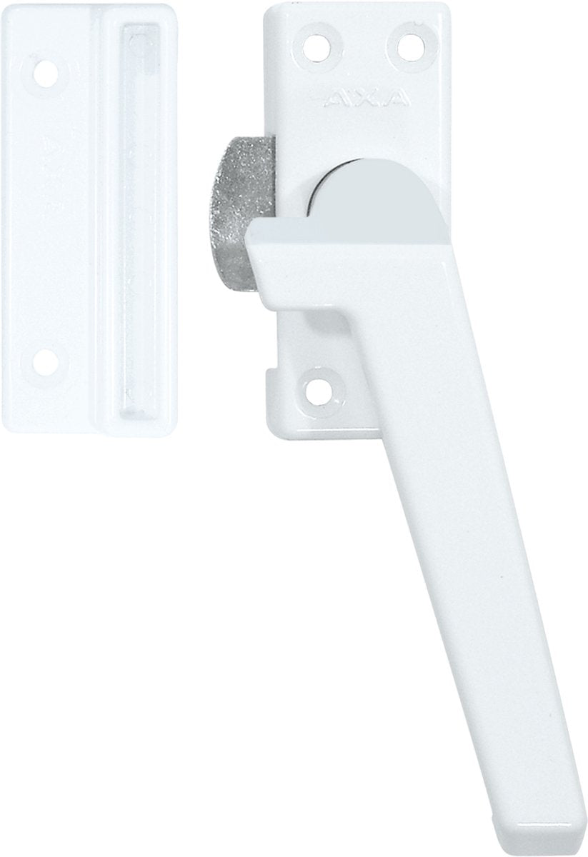 Axa raamsluiting - 3302 - raamkruk - niet afsluitbaar - rechts naar buiten draaiend - aluminium wit