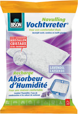 Bison vochtvreter® navulzak lavendel 450 g, lavendelgeur, geschikt voor vochtvreter®, bestrijd hoge luchtvochtigheid, geen batterij nodig, ook geschikt voor caravans en campers