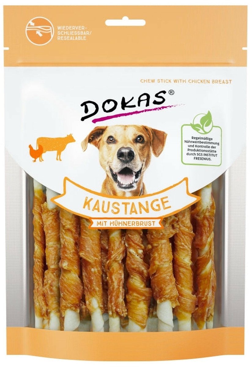 Dokas hondensnack kauwstaaf met kipfilet - 200g