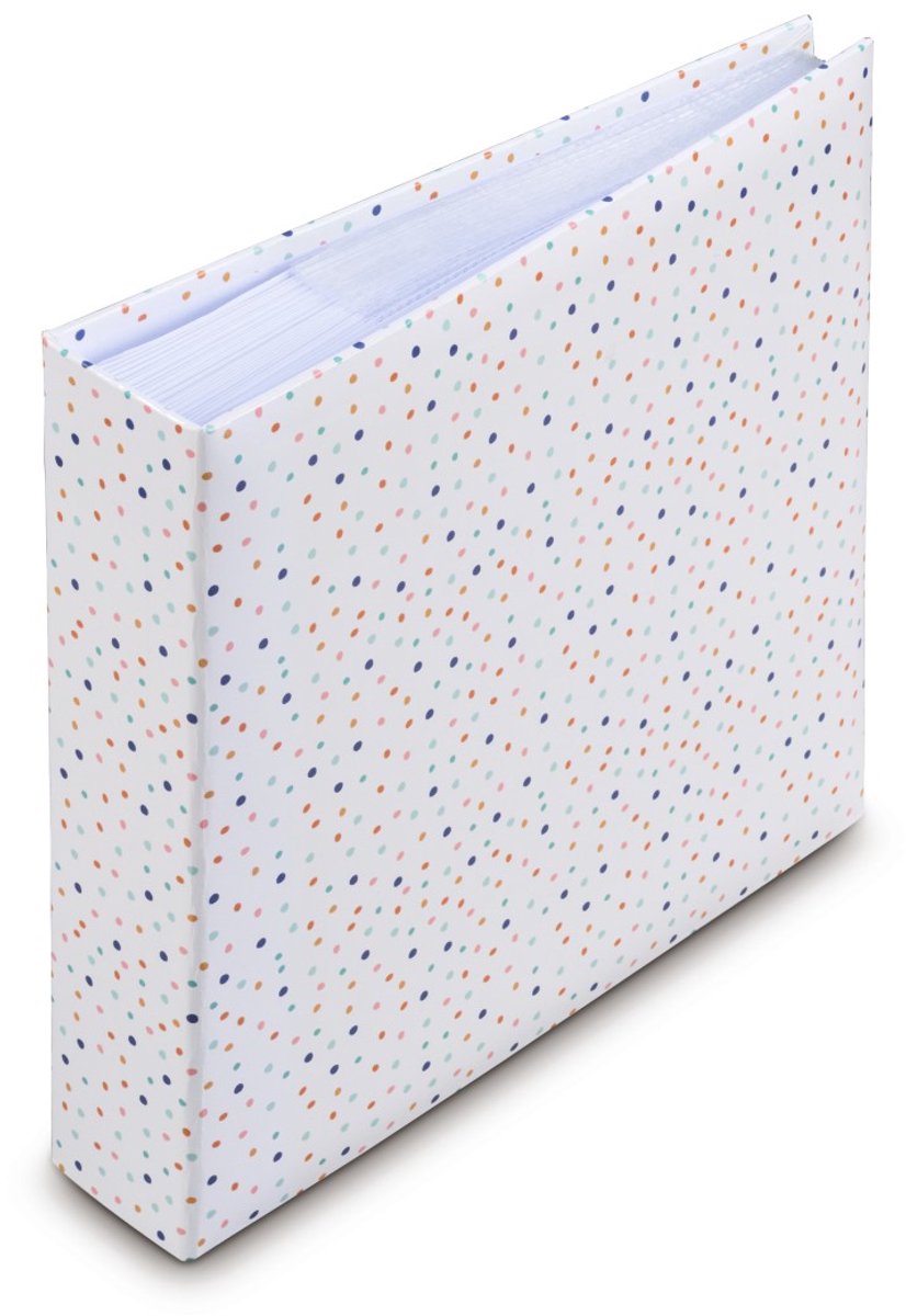 Hama inschuif album - confetti - 10x15 - 200 pagina's - wit