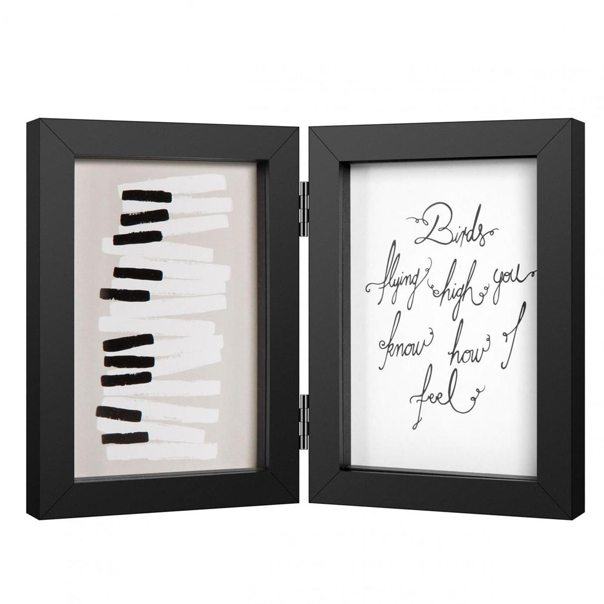 Henzo fotolijst piano tweeluik 10x15cm zwart