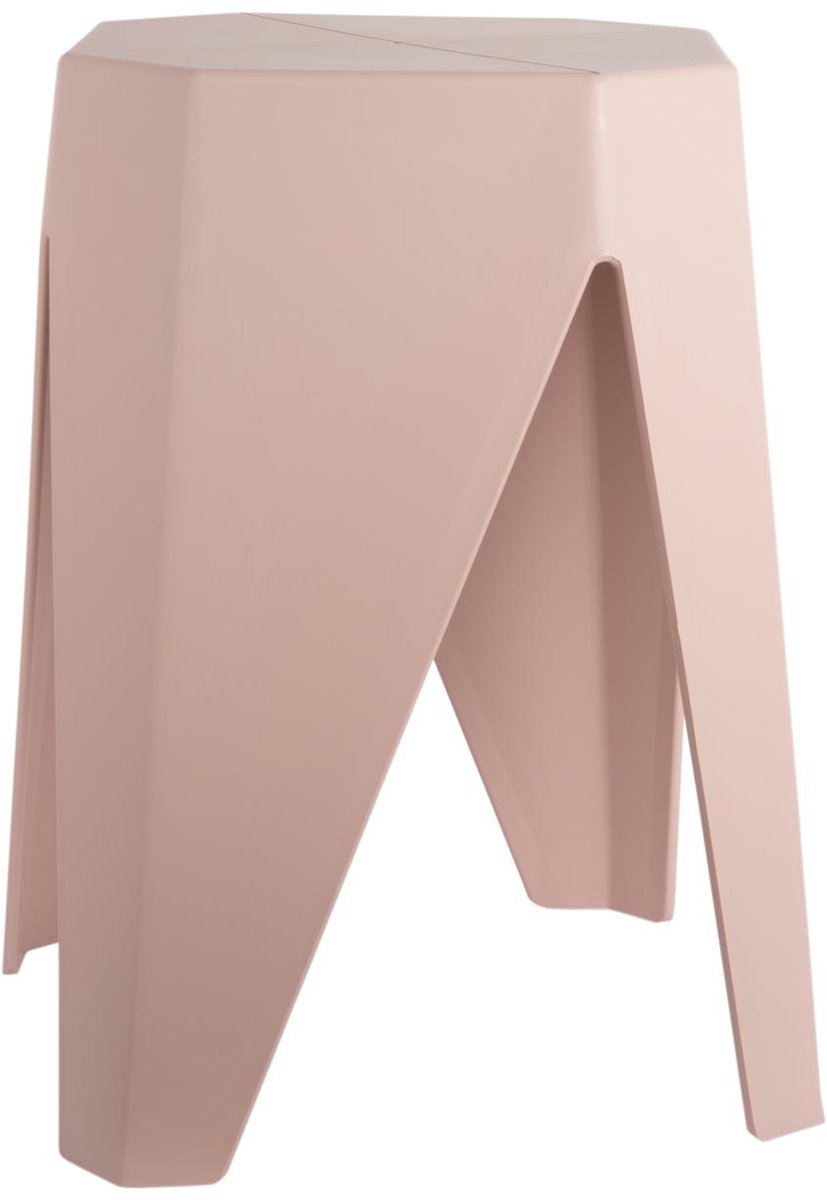 Leitmotiv kruk cherish - zachtroze - 29x29x47cm - scandinavisch