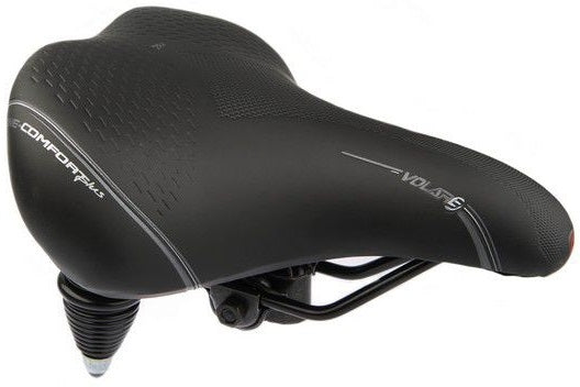 Selle Bassano Zadel Bassano XXL dubbelveer zwart