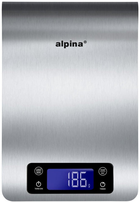 Evimo alpina digitale keukenweegschaal 5 kg praktisch voor dagelijks huishoudelijk gebruik