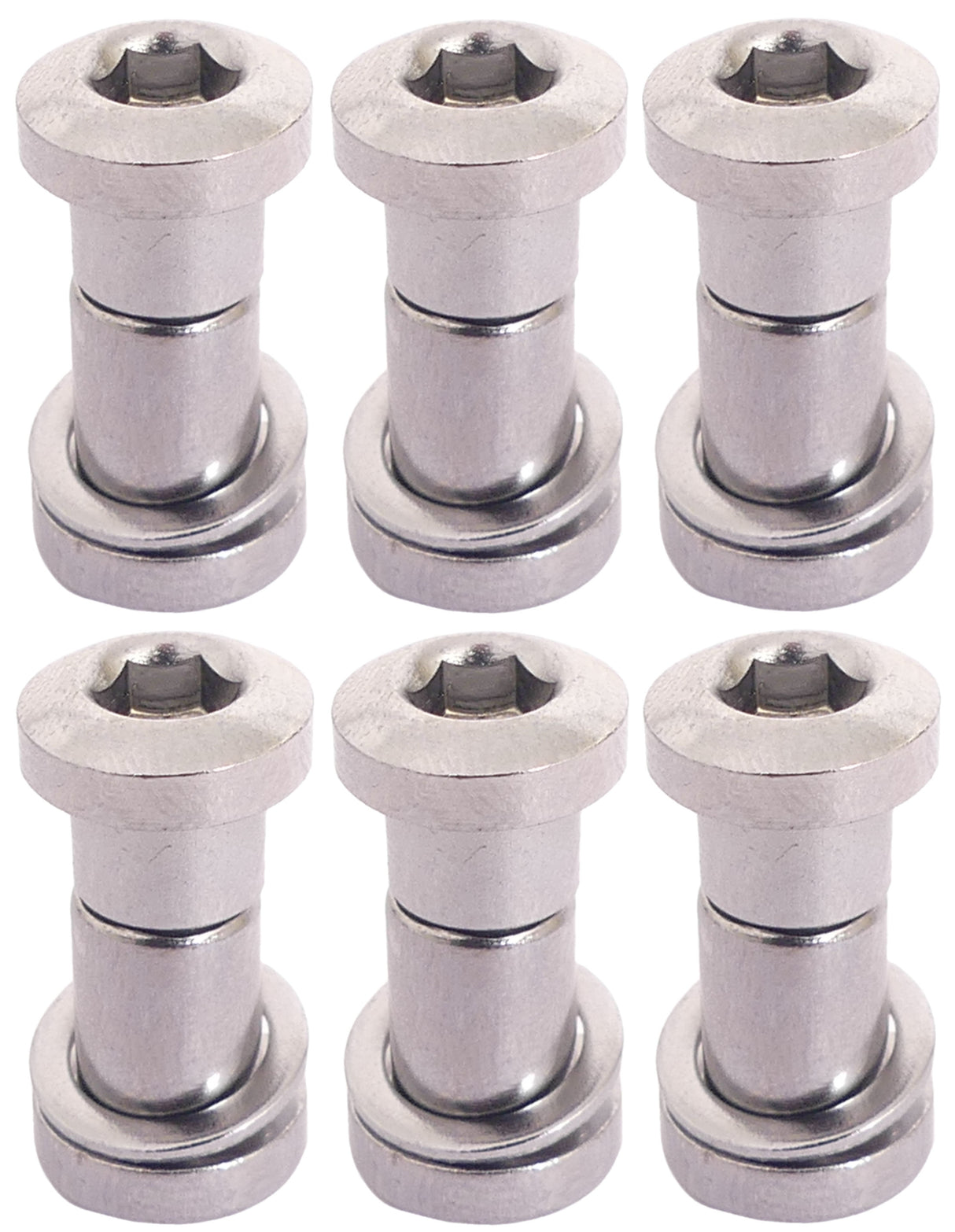 Bofix Zadelpenbout inbus 19 mm chroom (6 stuks)